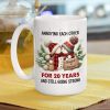 Personalized White Ceramic Mug with Cute Snowman Couple, Funny Anniversary Coffee Cup, Cozy Winter Keepsake, Unique Romantic Gift for Couples