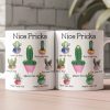 Personalized White Ceramic Mug with Funny Cactus Nice Pricks Design, Unique Gift for Husband or Boyfriend, Fun Naughty Coffee Gift Personalized White Ceramic Mug with Funny Cactus Nice Pricks Design, Unique Gift for Husband or Boyfriend, Fun Naughty Coffee Gift