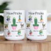 Personalized White Ceramic Mug with Funny Cactus Nice Pricks Design, Unique Gift for Husband or Boyfriend, Fun Naughty Coffee Gift Personalized White Ceramic Mug with Funny Cactus Nice Pricks Design, Unique Gift for Husband or Boyfriend, Fun Naughty Coffee Gift