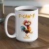 Personalized White Ceramic Mug with Funny Chicken Illustration, Unique Custom Gift for Coworker, Morning Coffee Mood Booster Personalized White Ceramic Mug with Funny Chicken Illustration, Unique Custom Gift for Coworker, Morning Coffee Mood Booster