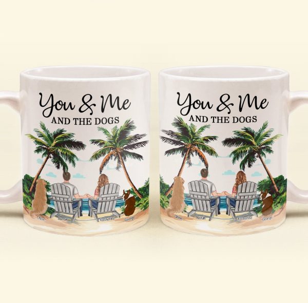 Personalized White Ceramic Mug You & Me and the Dogs, Custom Mug for Couples with Their Dogs, Perfect Gift for Dog Lovers, Personalized White Ceramic Mug You & Me and the Dogs, Custom Mug for Couples with Their Dogs, Perfect Gift for Dog Lovers,