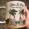 Personalized White Ceramic Mug You & Me and the Dogs, Custom Mug for Couples with Their Dogs, Perfect Gift for Dog Lovers, Personalized White Ceramic Mug You & Me and the Dogs, Custom Mug for Couples with Their Dogs, Perfect Gift for Dog Lovers,