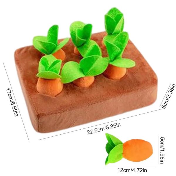 Pet Carrot Plush Toy - Interactive Chew & Sniff Training for Dogs Pet Carrot Plush Toy - Interactive Chew & Sniff Training for Dogs