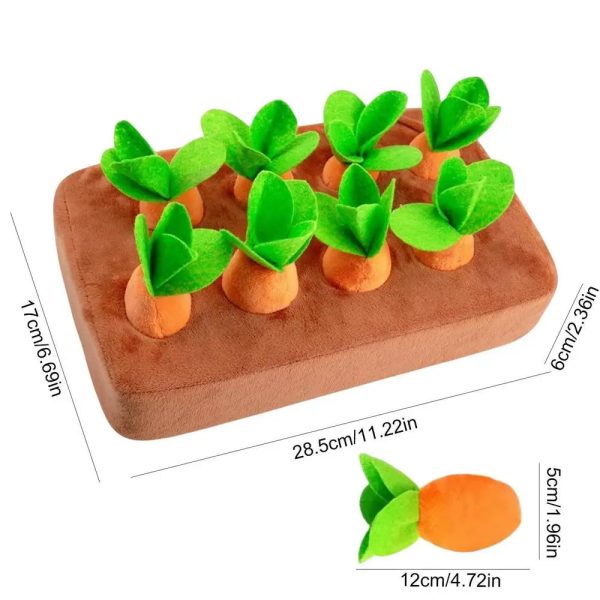 Pet Carrot Plush Toy - Interactive Chew & Sniff Training for Dogs Pet Carrot Plush Toy - Interactive Chew & Sniff Training for Dogs