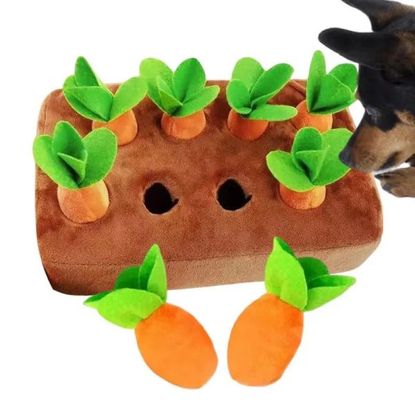 Pet Carrot Plush Toy - Interactive Chew & Sniff Training for Dogs Pet Carrot Plush Toy - Interactive Chew & Sniff Training for Dogs