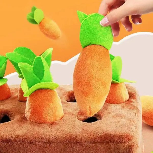 Pet Carrot Plush Toy - Interactive Chew & Sniff Training for Dogs Pet Carrot Plush Toy - Interactive Chew & Sniff Training for Dogs