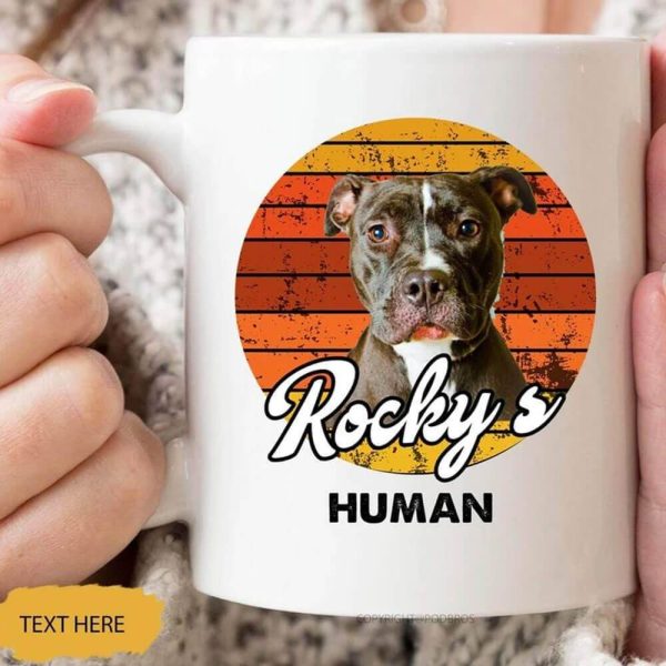 Pet Photo Retro Vintage Sunset Dog Coffee Mug TA29