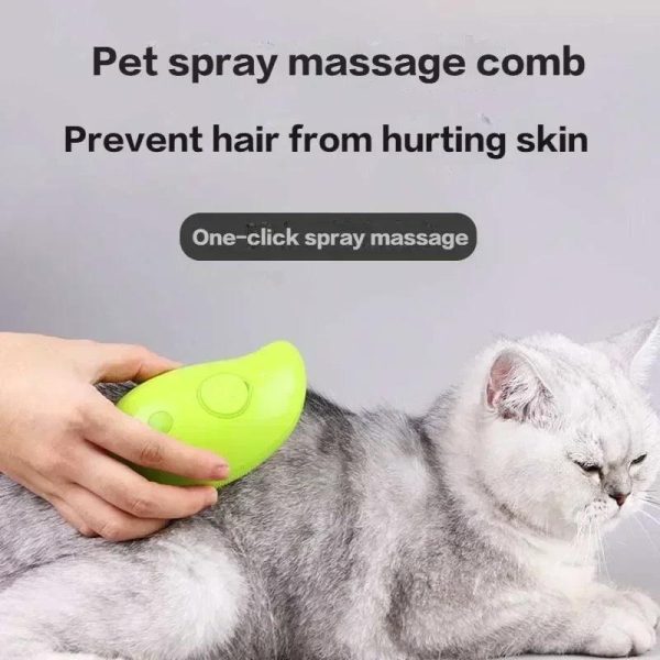 Pet Spray Massage Comb Electric Cat Steam Brush Pet Spray Massage Comb Electric Cat Steam Brush