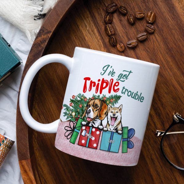 Pet Trouble, Personalized Troublemaker White Mug