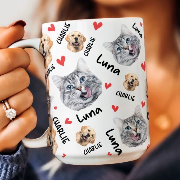 Pets Face And Name - Personalized Photo Mug Pets Face And Name - Personalized Photo Mug