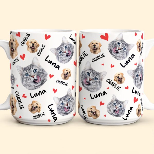 Pets Face And Name - Personalized Photo Mug Pets Face And Name - Personalized Photo Mug