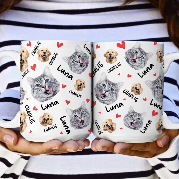 Pets Face And Name - Personalized Photo Mug Pets Face And Name - Personalized Photo Mug