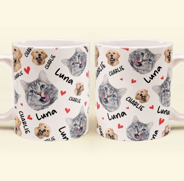 Pets Face And Name - Personalized Photo Mug Pets Face And Name - Personalized Photo Mug