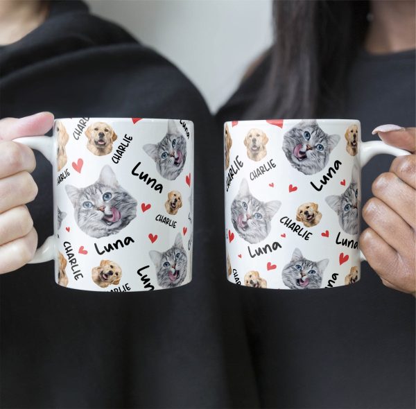 Pets Face And Name - Personalized Photo Mug Pets Face And Name - Personalized Photo Mug