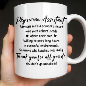 Physician Assistant Thank You For All You Do - Personalized Custom Coffee Mug - DOC082_MG