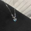 Pink Crystal Bow Pendant Necklace for Women Pink Crystal Bow Pendant Necklace for Women
