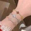 Pink Floral Charm Bracelet Pink Floral Charm Bracelet