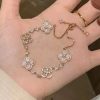 Pink Floral Charm Bracelet Pink Floral Charm Bracelet