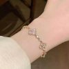 Pink Floral Charm Bracelet Pink Floral Charm Bracelet