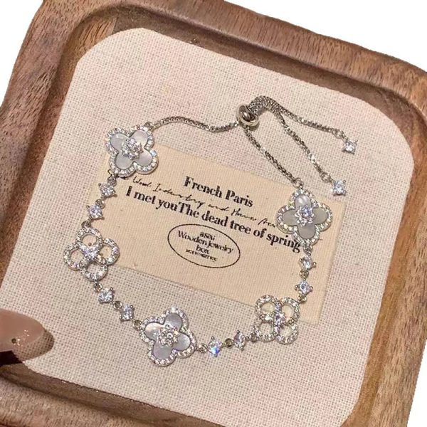 Pink Floral Charm Bracelet Pink Floral Charm Bracelet