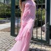 Pink Halter Ruffled Layered Maxi Dress Pink Halter Ruffled Layered Maxi Dress