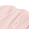 Pink Lace Up Corset And Pleated Mini Skirt Set