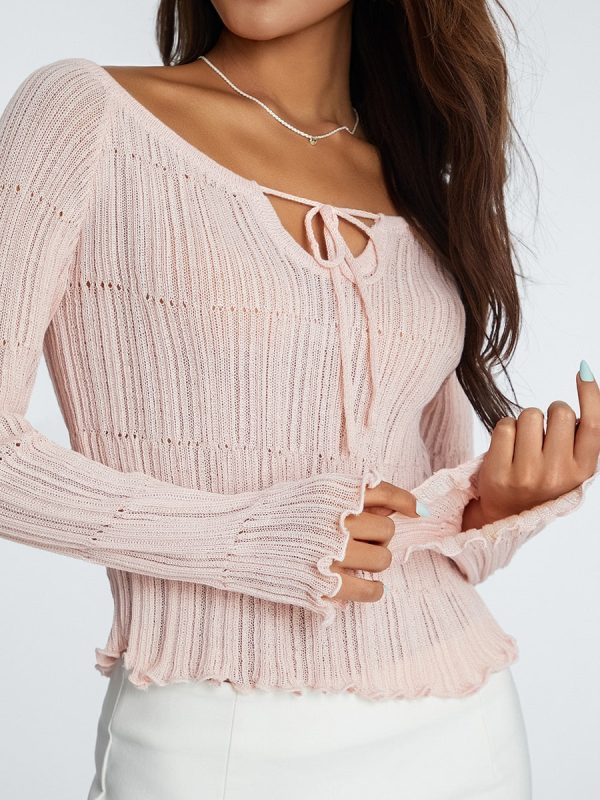 Pink Long Sleeve Ruched Top Pink Long Sleeve Ruched Top