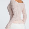 Pink Long Sleeve Ruched Top Pink Long Sleeve Ruched Top