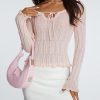 Pink Long Sleeve Ruched Top Pink Long Sleeve Ruched Top