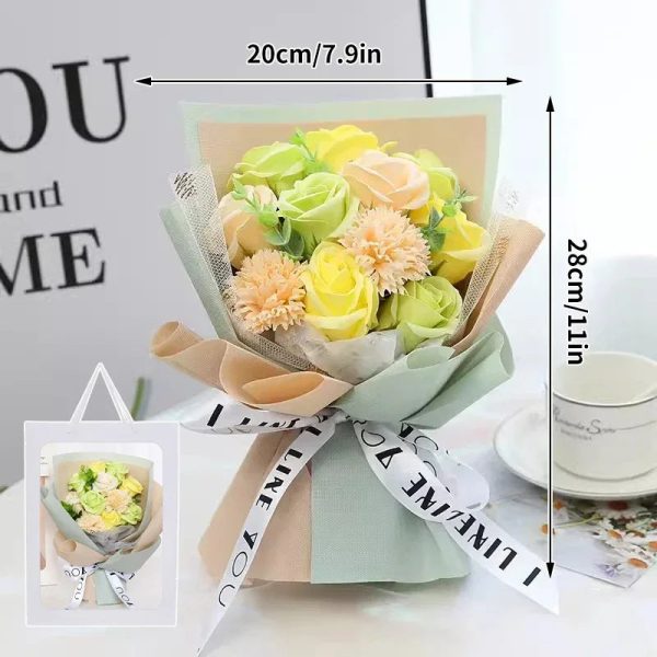 Pink Soap Rose Preserved Bouquet Pink Soap Rose Preserved Bouquet