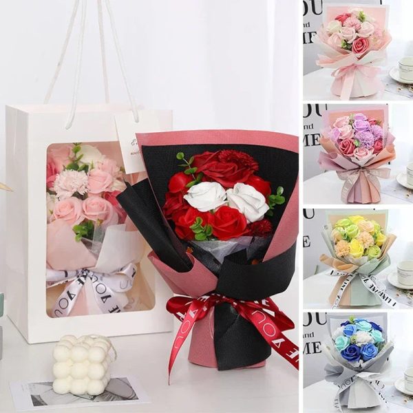 Pink Soap Rose Preserved Bouquet Pink Soap Rose Preserved Bouquet