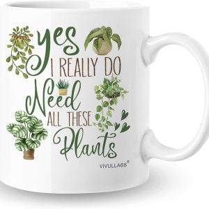 Plant Lover Coffee Mug Gardening Gift for Gardener Mom Dad Women Men, Birthday Christmas Gift