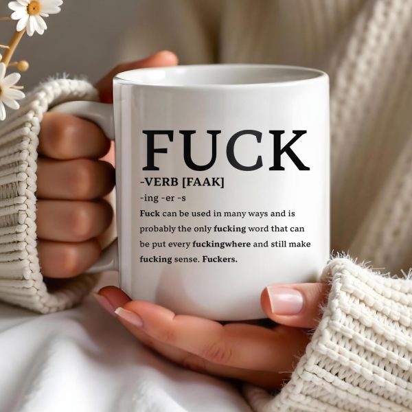 Playful Expletive With Smiley Face Humorous Mug - Personalized Custom Coffee Mug - COL069_MG Playful Expletive With Smiley Face Humorous Mug - Personalized Custom Coffee Mug - COL069_MG