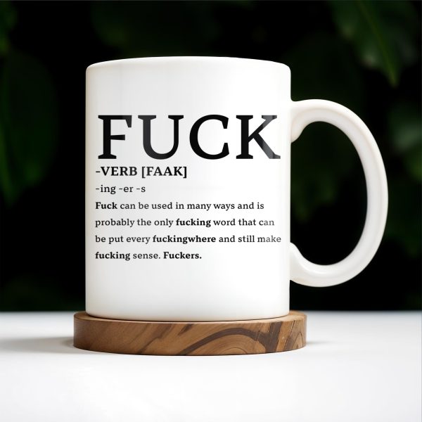 Playful Expletive With Smiley Face Humorous Mug - Personalized Custom Coffee Mug - COL069_MG Playful Expletive With Smiley Face Humorous Mug - Personalized Custom Coffee Mug - COL069_MG