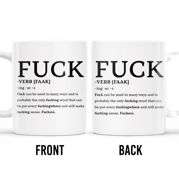 Playful Expletive With Smiley Face Humorous Mug - Personalized Custom Coffee Mug - COL069_MG Playful Expletive With Smiley Face Humorous Mug - Personalized Custom Coffee Mug - COL069_MG