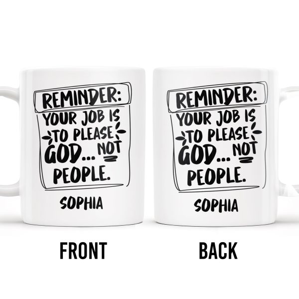 Please God Not People Reminder Mug - Personalized Custom Coffee Mug - COL059_MG Please God Not People Reminder Mug - Personalized Custom Coffee Mug - COL059_MG