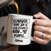 Please God Not People Reminder Mug - Personalized Custom Coffee Mug - COL059_MG Please God Not People Reminder Mug - Personalized Custom Coffee Mug - COL059_MG