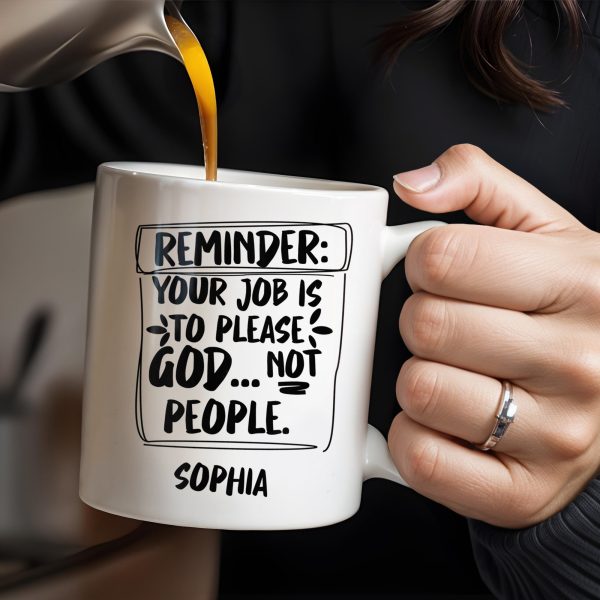 Please God Not People Reminder Mug - Personalized Custom Coffee Mug - COL059_MG Please God Not People Reminder Mug - Personalized Custom Coffee Mug - COL059_MG