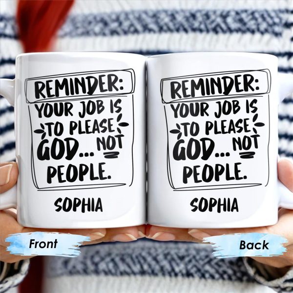 Please God Not People Reminder Mug - Personalized Custom Coffee Mug - COL059_MG Please God Not People Reminder Mug - Personalized Custom Coffee Mug - COL059_MG