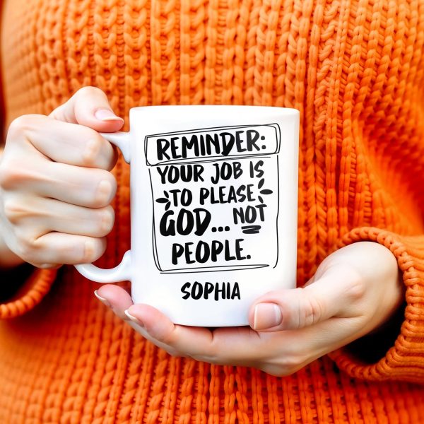 Please God Not People Reminder Mug - Personalized Custom Coffee Mug - COL059_MG Please God Not People Reminder Mug - Personalized Custom Coffee Mug - COL059_MG