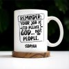 Please God Not People Reminder Mug - Personalized Custom Coffee Mug - COL059_MG Please God Not People Reminder Mug - Personalized Custom Coffee Mug - COL059_MG