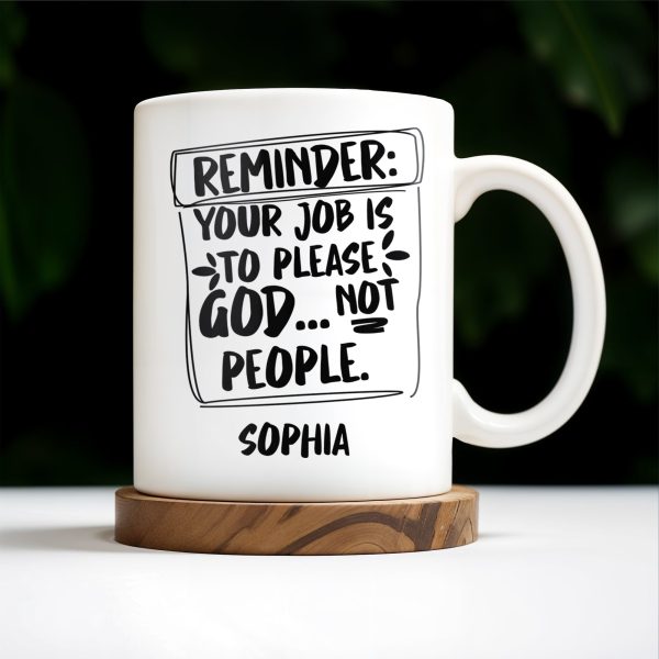 Please God Not People Reminder Mug - Personalized Custom Coffee Mug - COL059_MG Please God Not People Reminder Mug - Personalized Custom Coffee Mug - COL059_MG