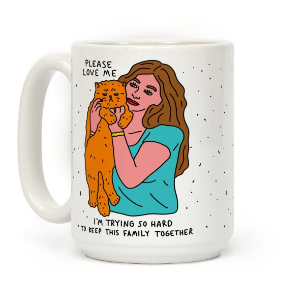 Please Love Me Cat Coffee Mug Please Love Me Cat Coffee Mug