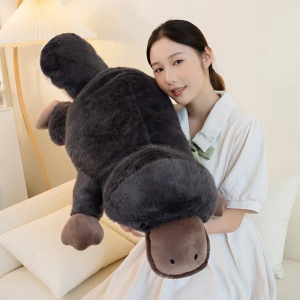 Plush Grey Platypus Pillow - Super Soft & Cuddly Toy for All Ages Plush Grey Platypus Pillow - Super Soft & Cuddly Toy for All Ages