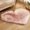 Plush Heart Shaped Carpet Non-Slip Mat Fluffy Rug Floor Plush Heart Shaped Carpet Non-Slip Mat Fluffy Rug Floor