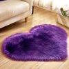 Plush Heart Shaped Carpet Non-Slip Mat Fluffy Rug Floor Plush Heart Shaped Carpet Non-Slip Mat Fluffy Rug Floor