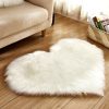 Plush Heart Shaped Carpet Non-Slip Mat Fluffy Rug Floor Plush Heart Shaped Carpet Non-Slip Mat Fluffy Rug Floor