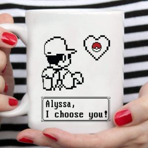 Pokemon I Choose You Valentine Mug