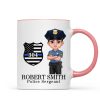 Police Thin Blue Line Personalized Mug, Appreciation Gift, Christmas Gift For Colleagues, Boss, Police Officers, Sheriff, Deputy Sheriff Police Thin Blue Line Personalized Mug, Appreciation Gift, Christmas Gift For Colleagues, Boss, Police Officers, Sheriff, Deputy Sheriff