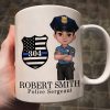 Police Thin Blue Line Personalized Mug, Appreciation Gift, Christmas Gift For Colleagues, Boss, Police Officers, Sheriff, Deputy Sheriff Police Thin Blue Line Personalized Mug, Appreciation Gift, Christmas Gift For Colleagues, Boss, Police Officers, Sheriff, Deputy Sheriff